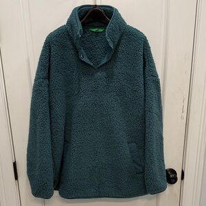 Dip Teal Fleece Jacket